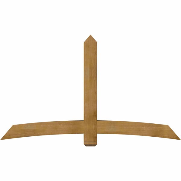 Ekena Millwork Bellingham Rough Sawn Timber Gable Bracket, Western Red Cedar, 84"W x 49"H x 6"D x 6"F, 14/12 Pitch GBW084X49X0606BEL00RWR - main